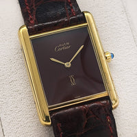 Cartier - must de cartier tank vermeil - unisex