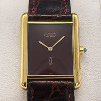 Cartier - must de cartier tank vermeil - unisex