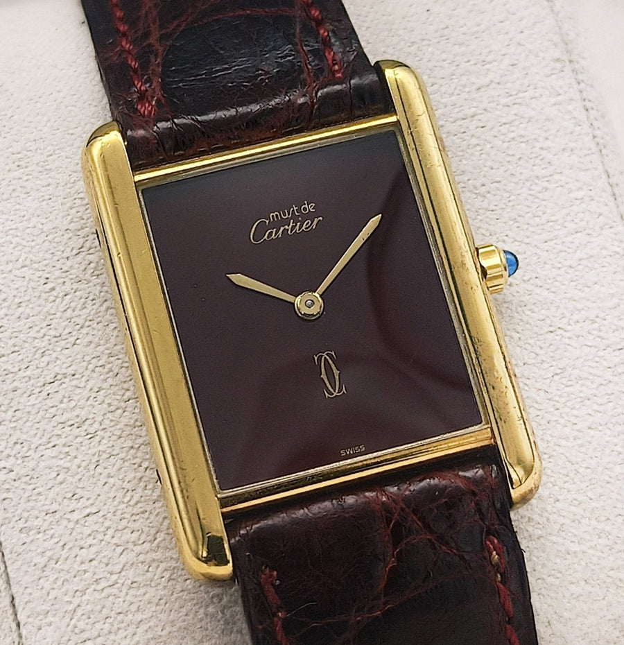 Cartier - must de cartier tank vermeil - unisex