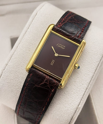 Cartier - must de cartier tank vermeil - unisex