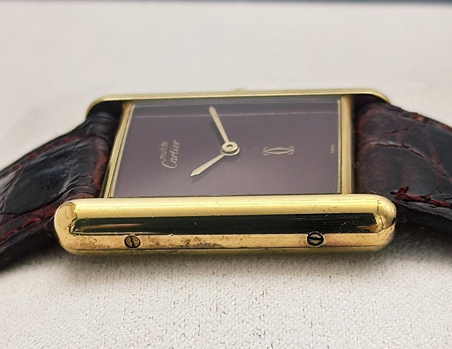 Cartier - must de cartier tank vermeil - unisex