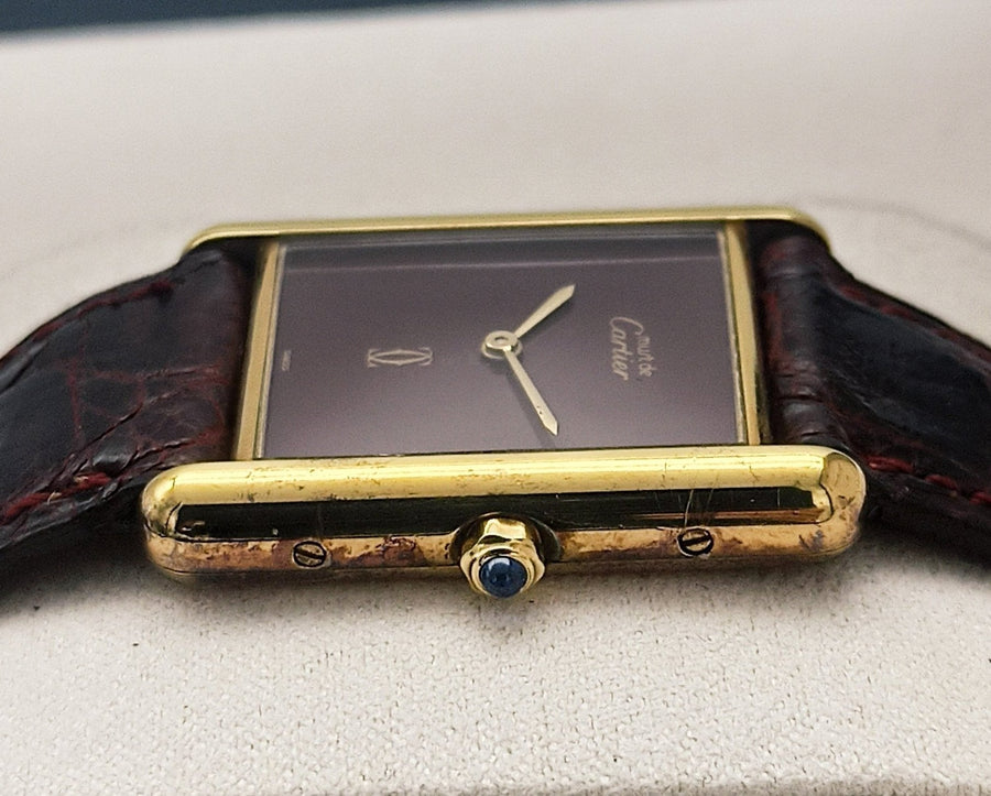 Cartier - must de cartier tank vermeil - unisex