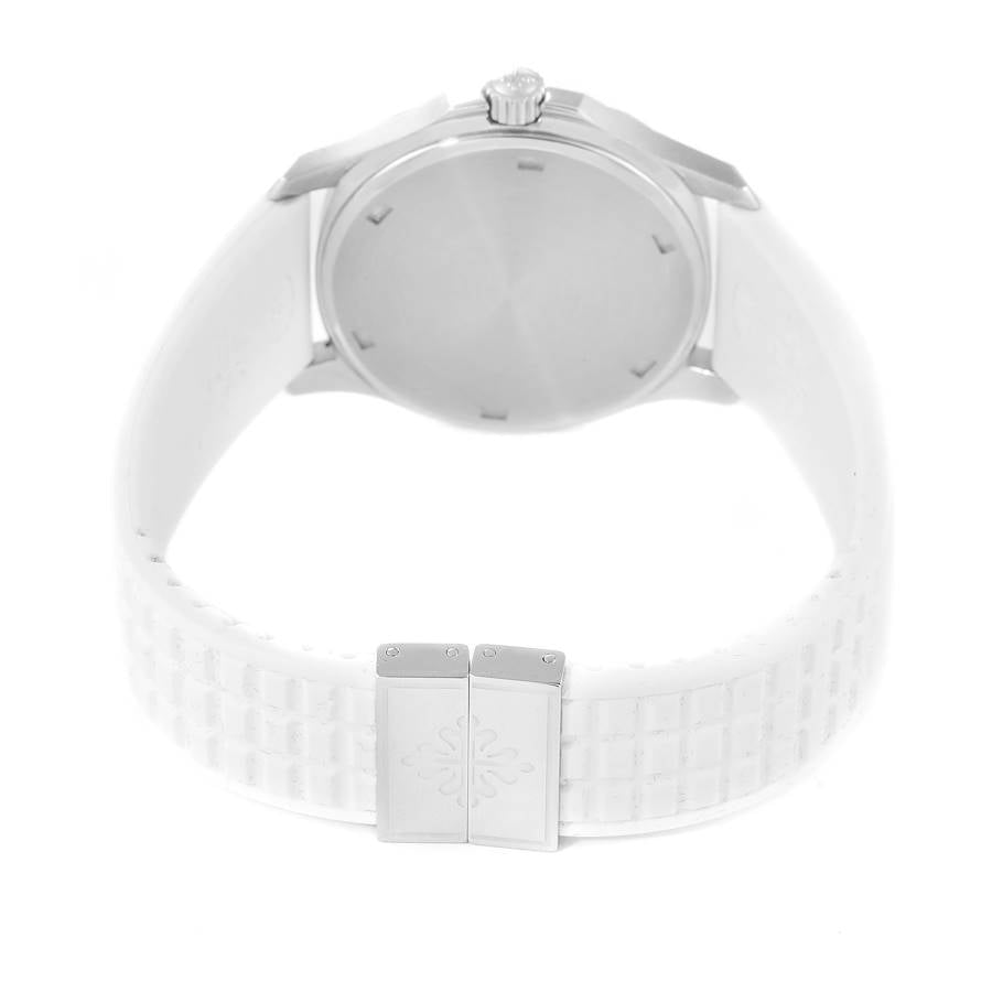 Patek philippe aquanaut acier cadran blanc