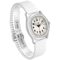 Patek philippe aquanaut acier cadran blanc